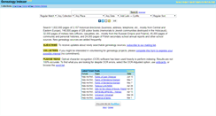 Desktop Screenshot of genealogyindexer.org