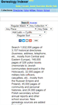 Mobile Screenshot of genealogyindexer.org